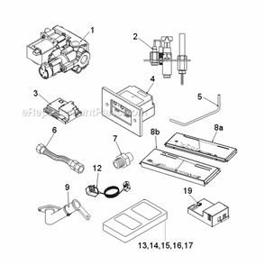 Natural Gas Hbdv300Nsc7 And Propane Hbdv300Psc7 Signature Command System Diagram and Parts List for HBDV300 HBDV7 Series Monessen Fireplace & Insert