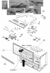 Millivolt Control Diagram and Parts List for IDV490C  Monessen Fireplace & Insert