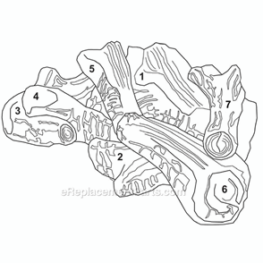 Part Location Diagram of 73D0201 Majestic Log #2