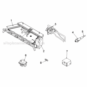 Natural Gas Mr27Nr And Propane Mj27Pr Burner Assembly Diagram and Parts List for MJ27  Monessen Heating Stove