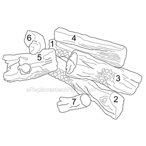 Mldv500 Logs Diagram and Parts List for MLDV500  Monessen Fireplace & Insert
