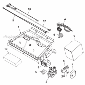 Nb18Scr Natural Gas And Propane Signature Command Burner Assembly Diagram and Parts List for NB18  Monessen Heating Stove