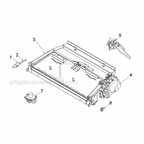 Nb24Mv Natural Gas And Propane Millivolt Burner Assembly Diagram and Parts List for NB24  Monessen Heating Stove