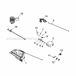 Natural Gas Pl20Nv And Propane Pl20Pv Firebox Diagram and Parts List for PL20  Monessen Fireplace & Insert