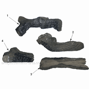 Pl20 Logs Diagram and Parts List for PL20  Monessen Fireplace & Insert