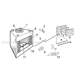 Part Location Diagram of 3041130 Majestic Basket Grate