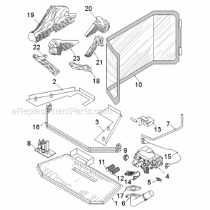 Part Location Diagram of 46D0177 Majestic Burner Assembly. - Natural Gas