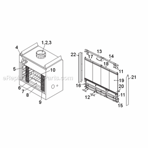 Part Location Diagram of 038785 Majestic Retainer Glass Spring