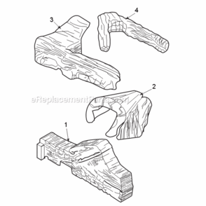 Duzy Ii Log Series Diagram and Parts List for VDY24/18  Monessen Heating Stove