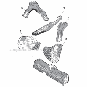 Duzy Iii Log Series Diagram and Parts List for VDY24/18  Monessen Heating Stove