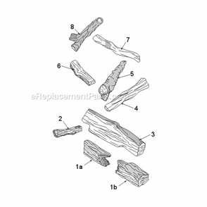Vwfod24 Split Pine Logs Diagram and Parts List for VWFOD24  Monessen Fireplace & Stove