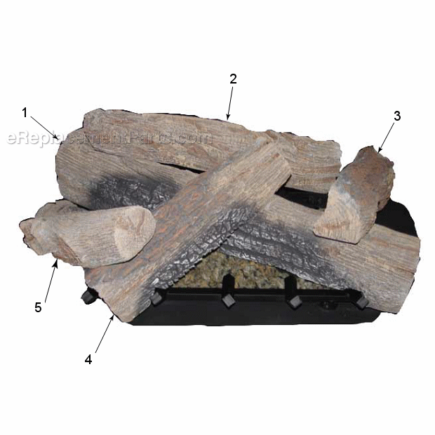 Pfldvns/Ps Logs Diagram and Parts List for PFLDVNS/PS  Monessen Fireplace & Insert