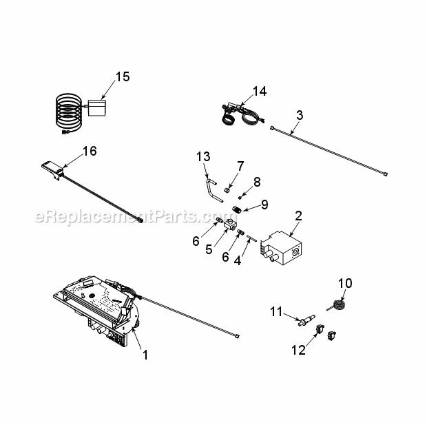 Natural Gas Pl20Nv And Propane Pl20Pv Firebox Diagram and Parts List for PL20  Monessen Fireplace & Insert
