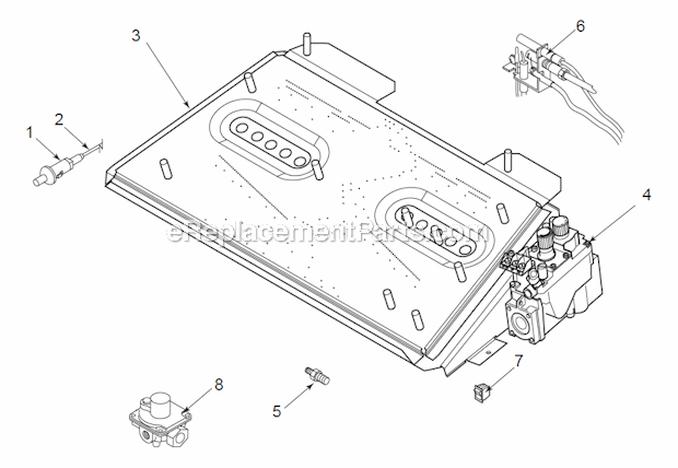 Page A Diagram and Parts List for TPB24NV  Monessen Fireplace & Insert