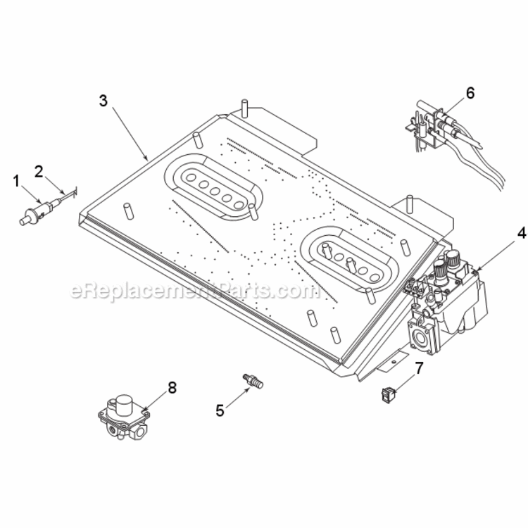 Natural Gas Tpb30Nv And Propane Tpb30Pv Diagram and Parts List for TPB30  Monessen Heating Stove