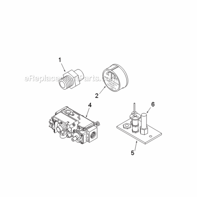 Natural Gas Vdy24/18Nvp And Propane Vdy24/18Pvp Millivolt Control Diagram and Parts List for VDY24/18  Monessen Heating Stove