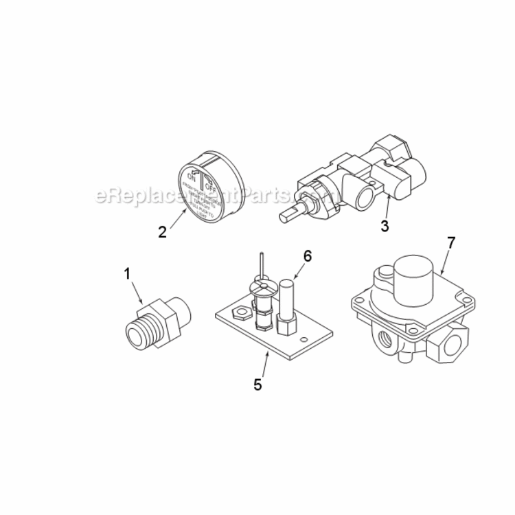 Natural Gas Vdy30Nmp And Propane Vdy30Pmp Manual Control Diagram and Parts List for VDY30  Monessen Heating Stove