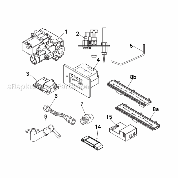 Natural Gas Wdvst500Ntsc And Propane Wdvst500Ptsc Signature Command System Diagram and Parts List for WDVST500  Monessen Fireplace & Insert