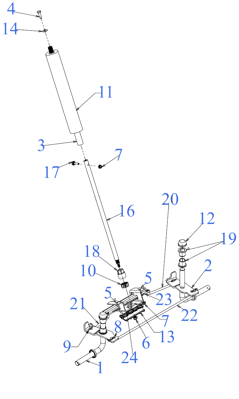 Steering Diagram and Parts List for 13DC26JD058 2020 Murray Lawn Tractor