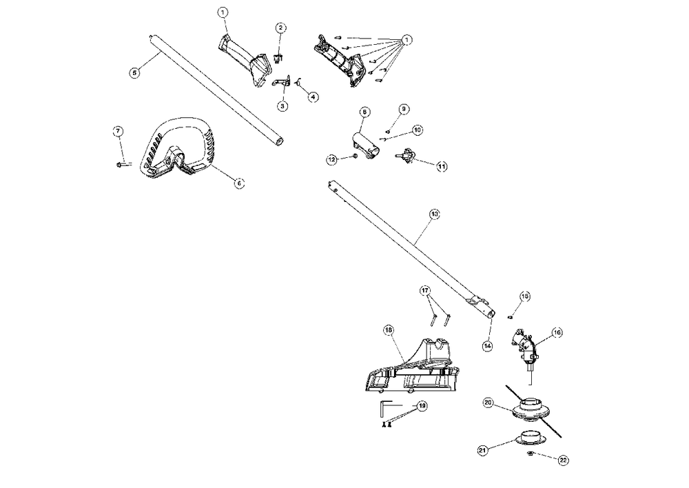 General Assembly Diagram and Parts List for MS2560 41ADZ22C768 Murray Trimmer