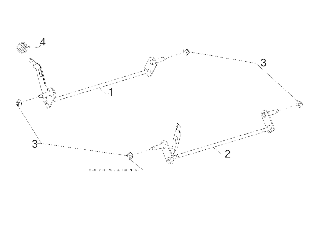 Axles Diagram and Parts List for 11A-A0BV758 2019 Murray Lawn Mower