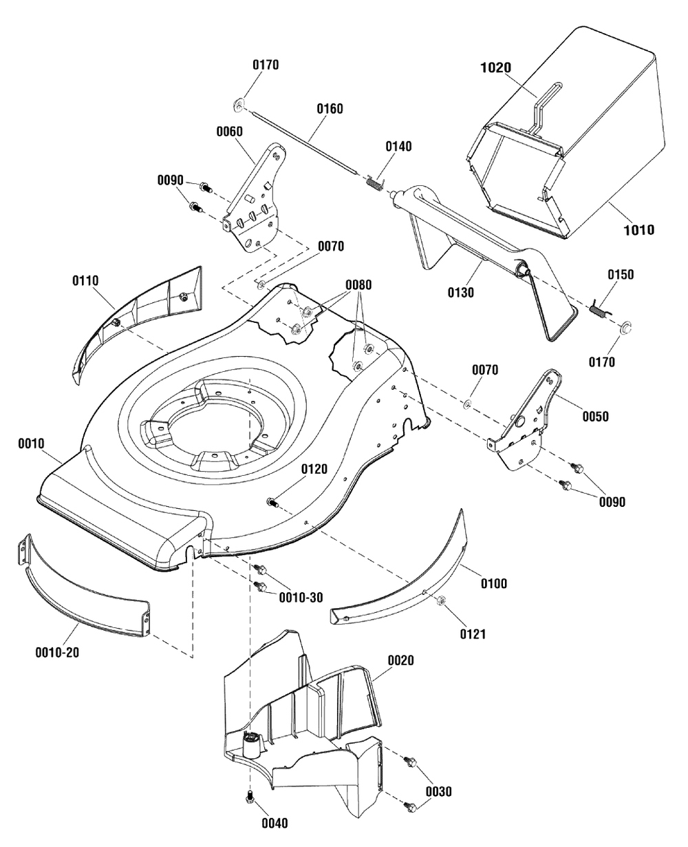 Deck Group (881331) Diagram and Parts List for MPH625E (881548)(2012) Murray Lawn Mower