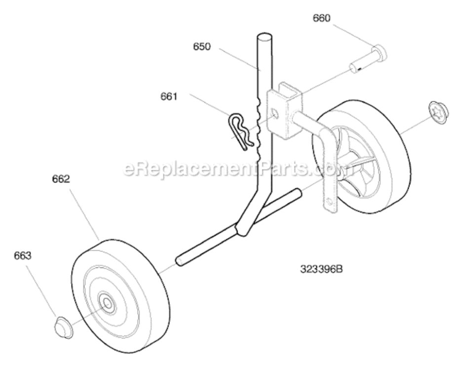 Page E Diagram and Parts List for 11052X92D  Murray Cultivator