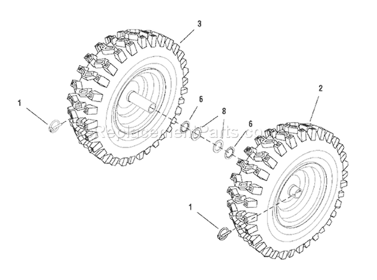Page G Diagram and Parts List for 1695323 ST1332S - 2007 Murray Snow Blower