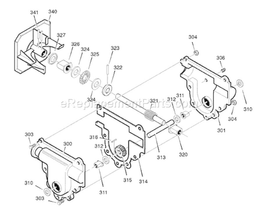 Page D Diagram and Parts List for 1695362 6240810X612007 Murray Snow Blower