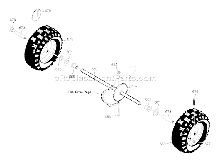 Page M Diagram and Parts List for 1695505 18-2830-29 -2008 Murray Snow Blower