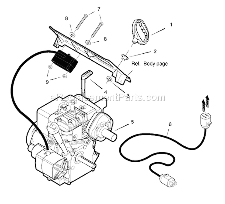 Page E Diagram and Parts List for 1695519 18-2812-29 - 2008 Murray Snow Blower