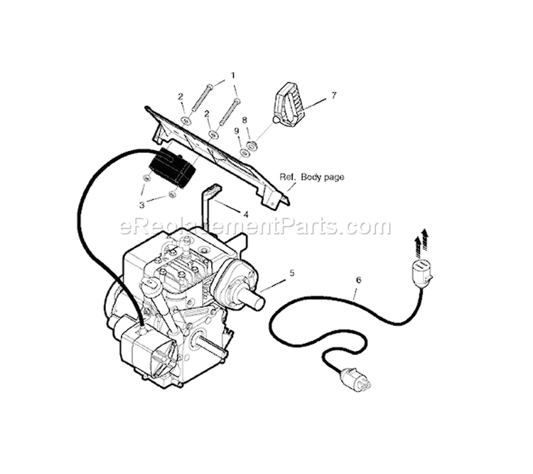 Page D Diagram and Parts List for 1695556 C950-52844-0 - 2008 Murray Snow Blower