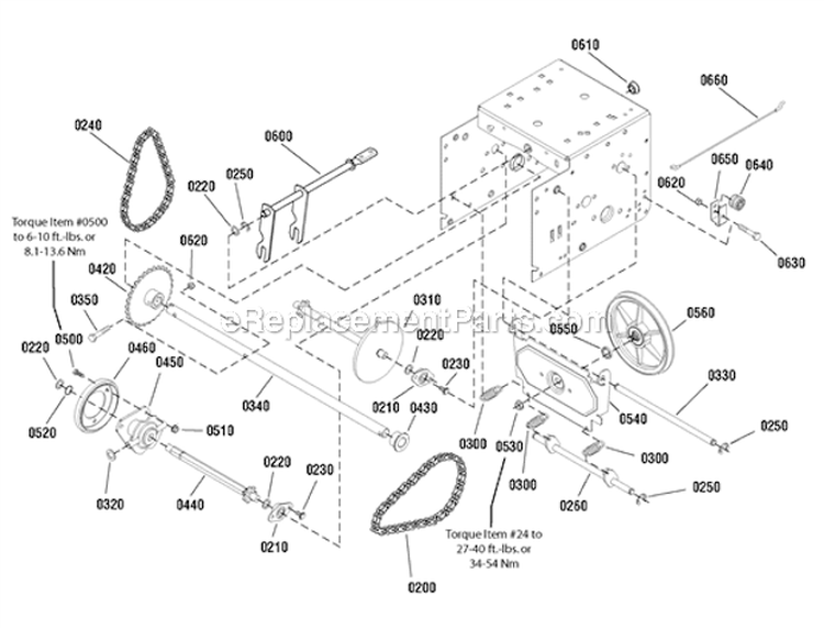Traction_Drive Diagram and Parts List for 1695978  Murray Snow Blower