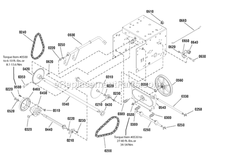Traction_Drive Diagram and Parts List for 1695979 2011 Murray Snow Blower