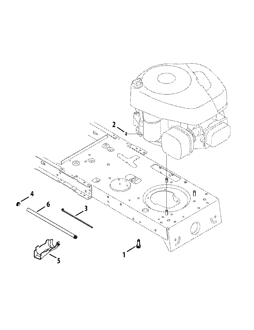 Engine Accessories Diagram and Parts List for 13BM772S058 2014 Murray Lawn Tractor