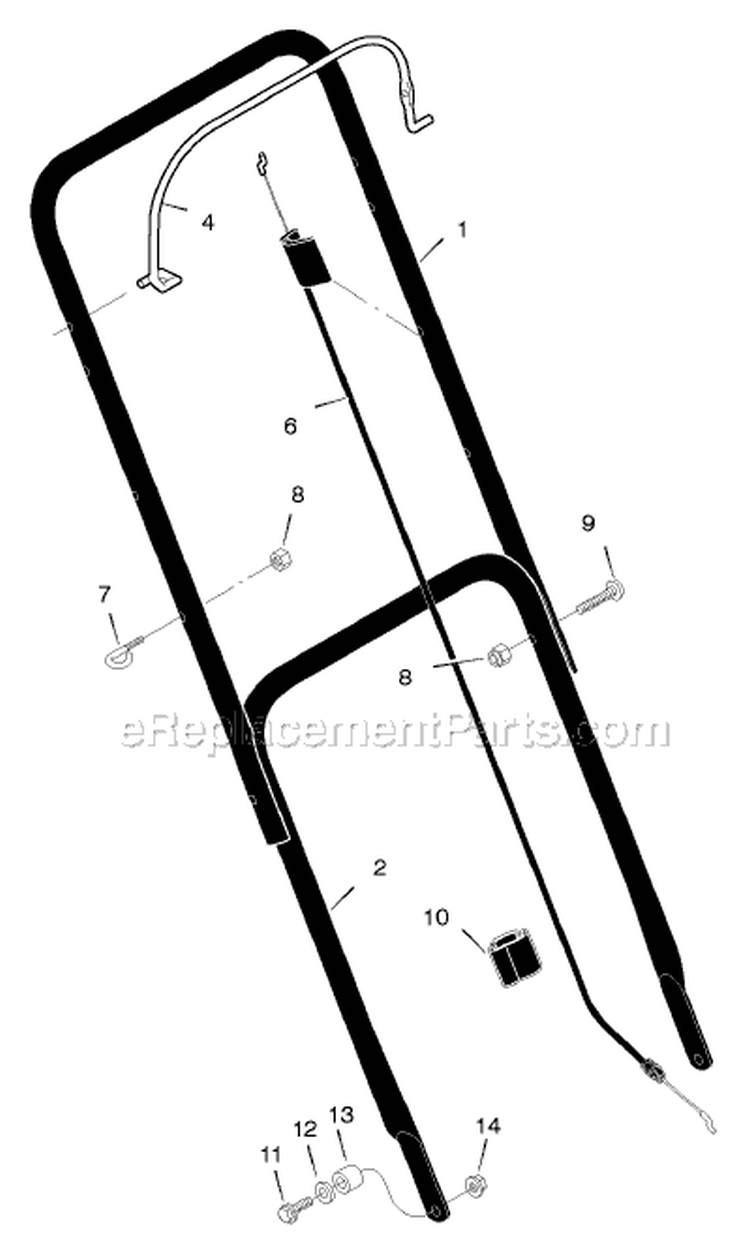 Page A Diagram and Parts List for 201011X83A  Murray Lawn Mower