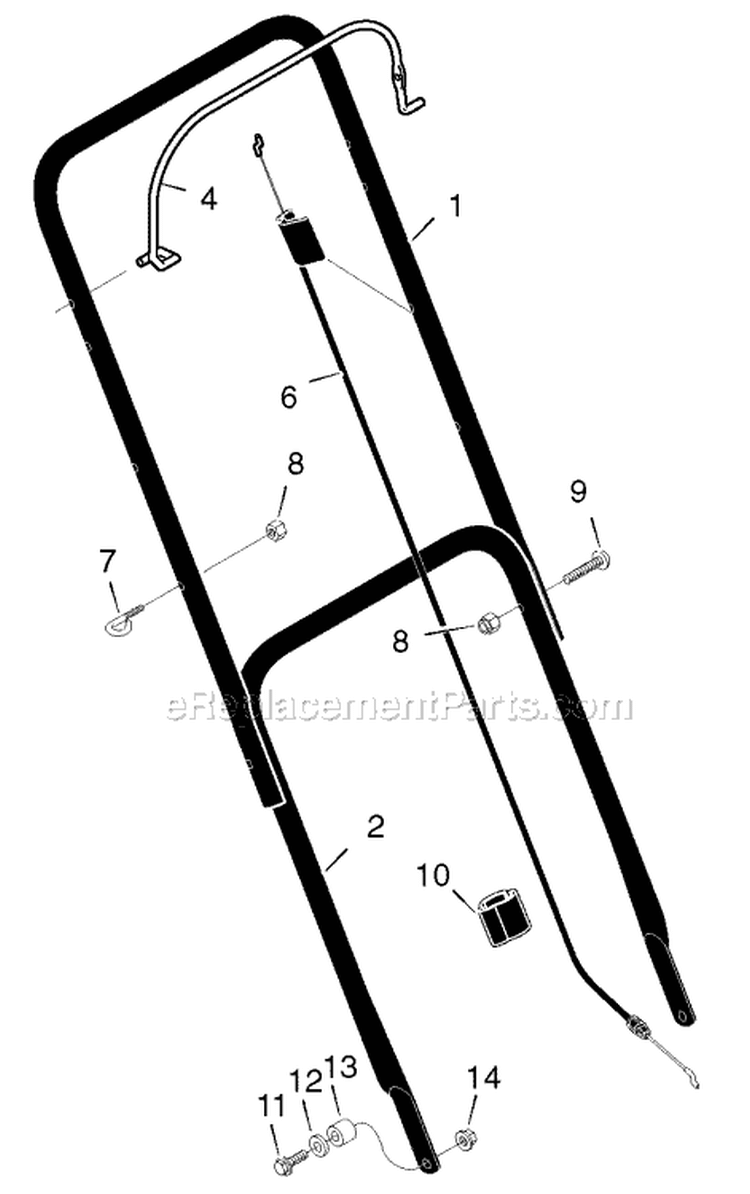 Page A Diagram and Parts List for 201030X00A  Murray Lawn Mower