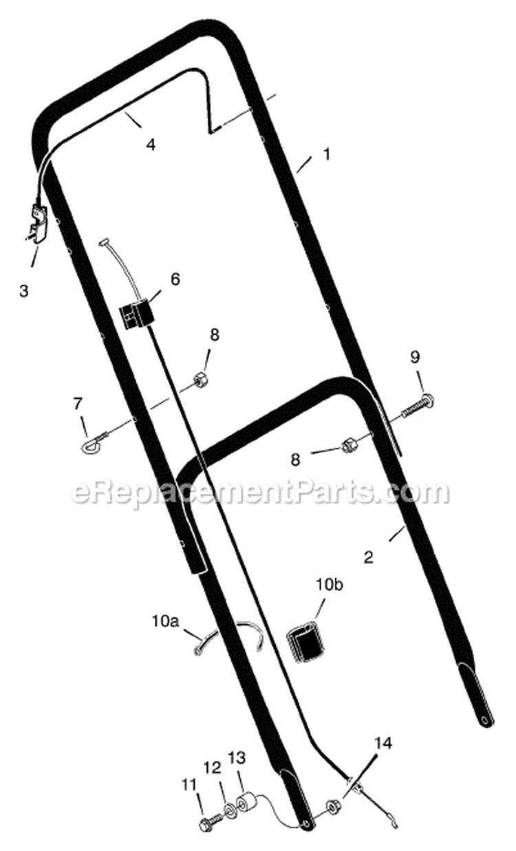 Page A Diagram and Parts List for 201030X192A  Murray Lawn Mower