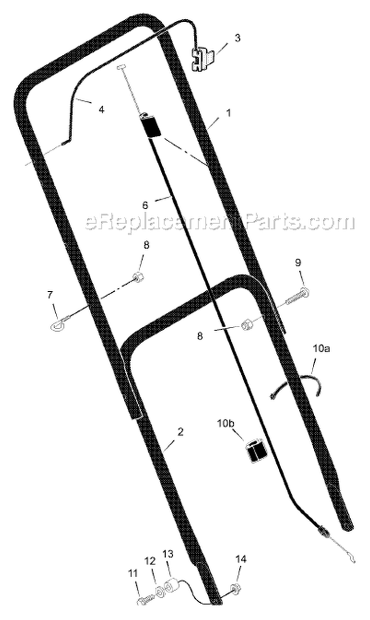 Page A Diagram and Parts List for 20111X14B  Murray Lawn Mower