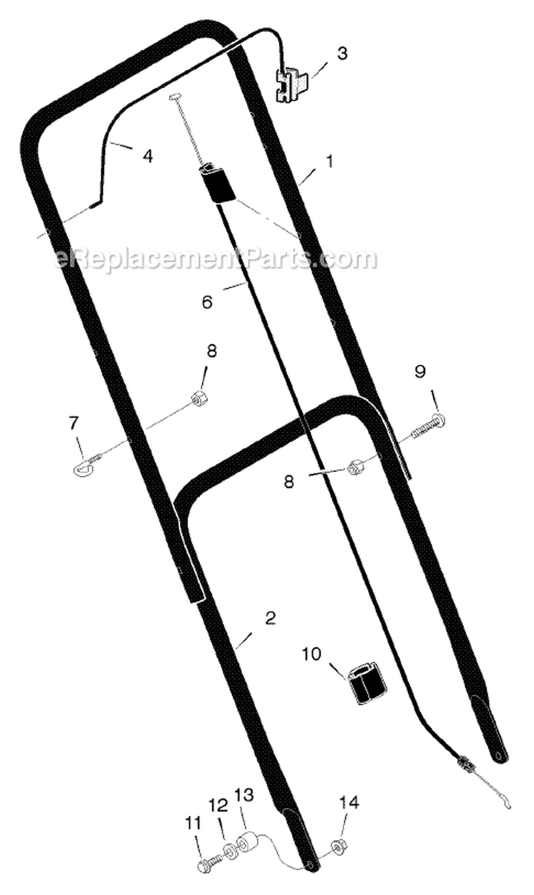 Page A Diagram and Parts List for 20112X92A  Murray Lawn Mower