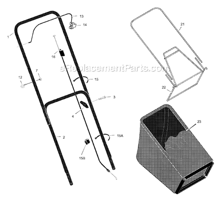 Page A Diagram and Parts List for 20415X14B  Murray Lawn Mower