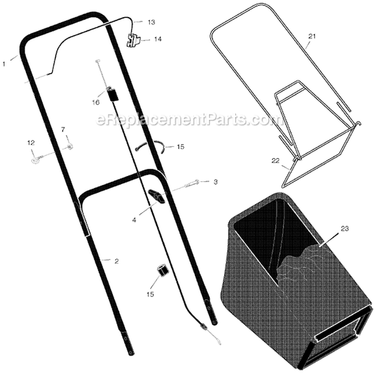 Page A Diagram and Parts List for 20416X50F  Murray Lawn Mower