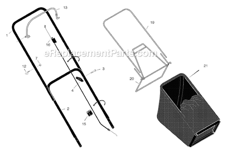 Page A Diagram and Parts List for 204210X8D  Murray Lawn Mower