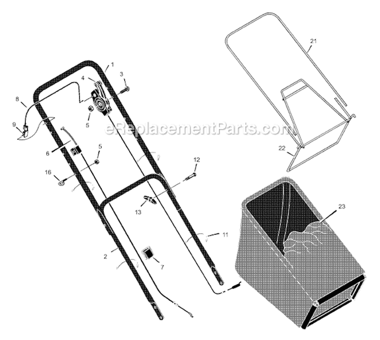 Page A Diagram and Parts List for 206310X192A  Murray Lawn Mower