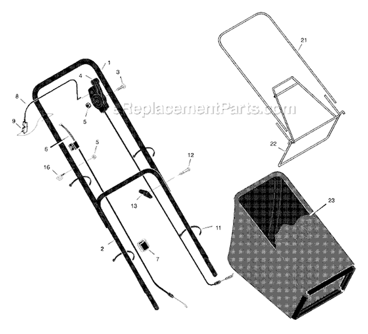 Page A Diagram and Parts List for 206310X194A  Murray Lawn Mower