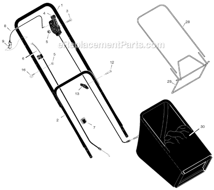 Page A Diagram and Parts List for 206510X50A  Murray Lawn Mower