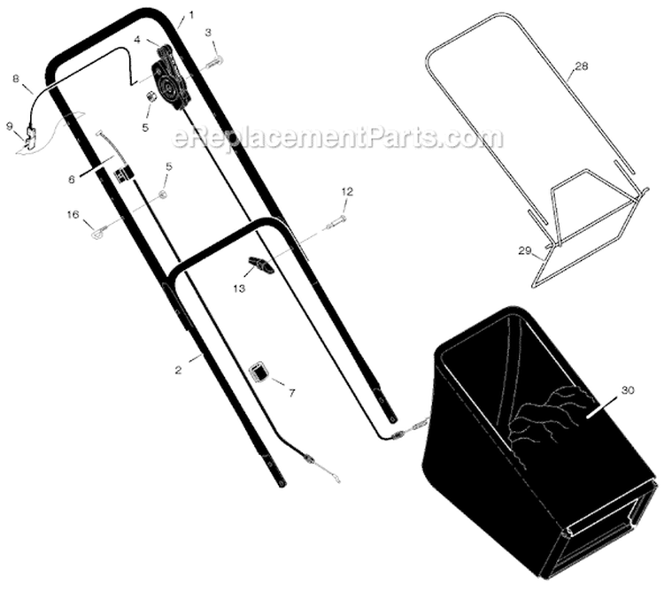 Page A Diagram and Parts List for 207610X52A  Murray Lawn Mower