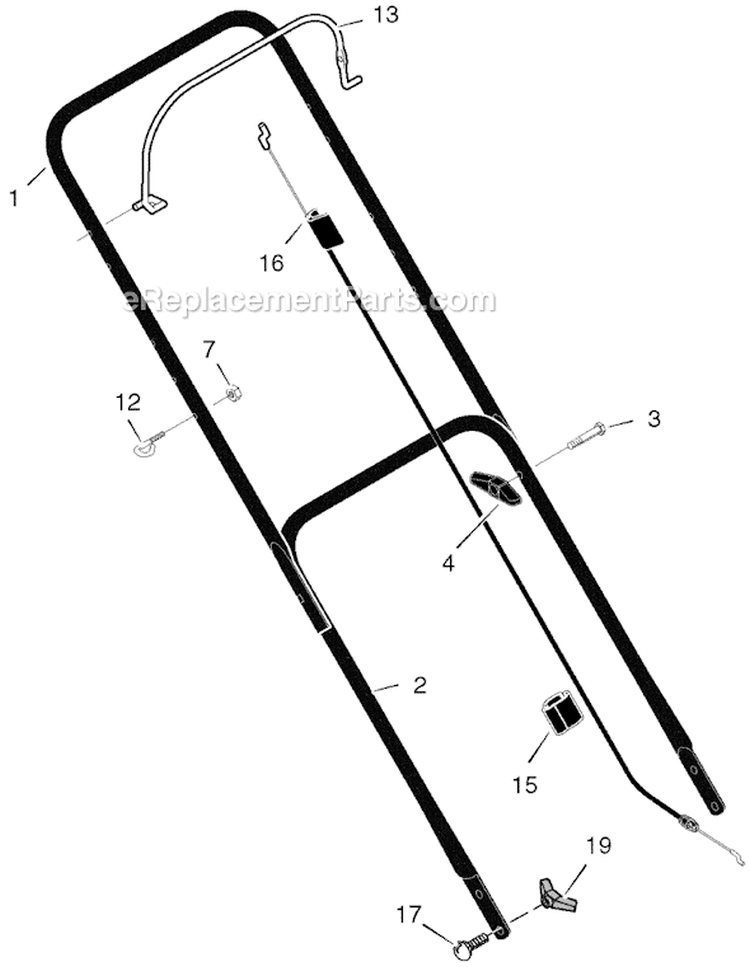 Page B Diagram and Parts List for 22265X8J  Murray Lawn Mower