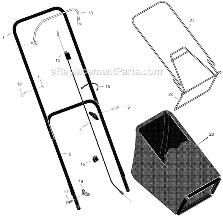 Page A Diagram and Parts List for 223210X31B  Murray Lawn Mower