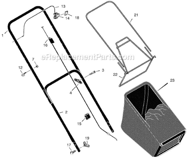 Page A Diagram and Parts List for 223310X8A  Murray Lawn Mower
